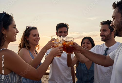 Group of diverse friends to...
