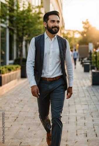 Confident young indian man ...