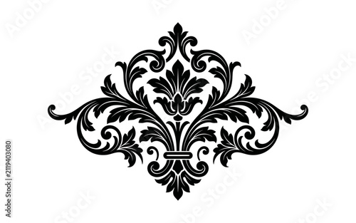 Foto Minimalist Ornamental Flourish Vector