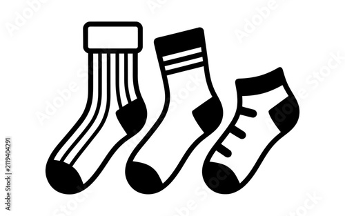Sock Styles Icon Set