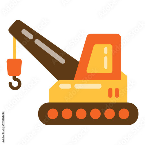 Crawler Crane icon design