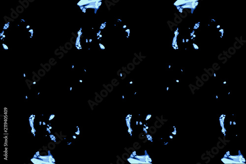 abstract background with outlines of water droplets on a black background