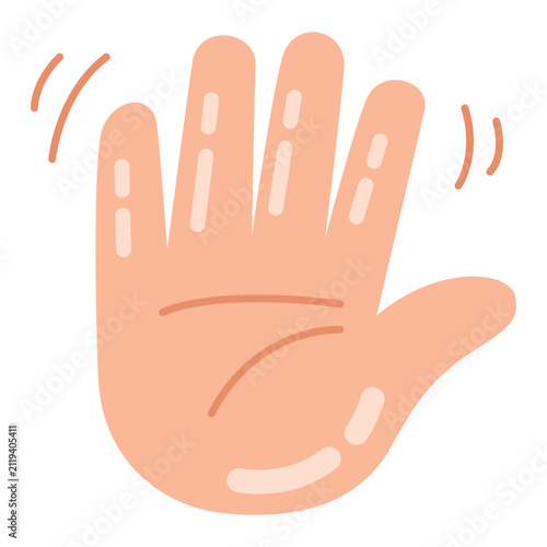 Waving Hand Icon Design