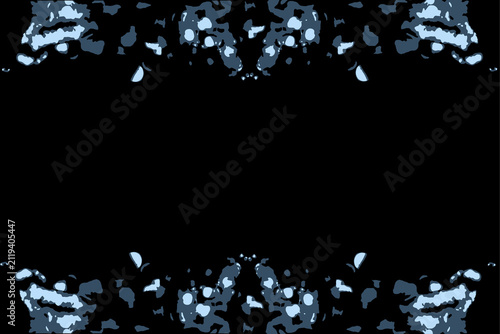 abstract background with outlines of water droplets on a black background