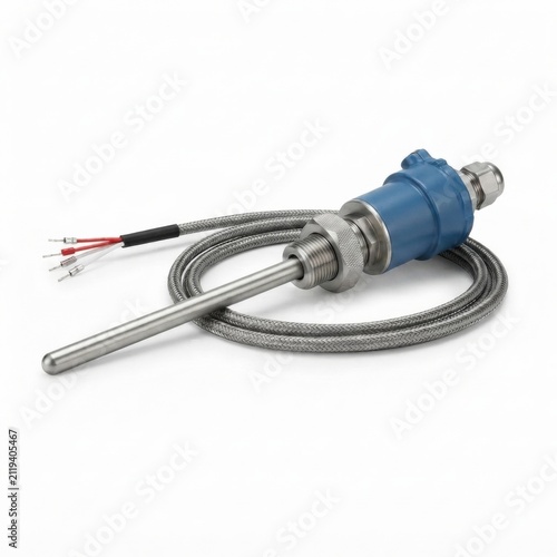 Industrial temperature sensor probe with braided cable temperature industrial thermocouple