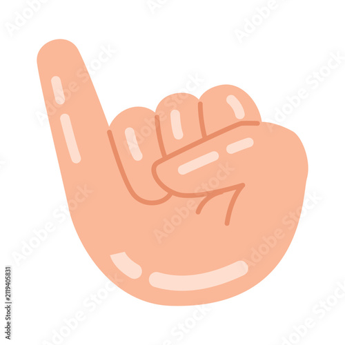 Pink Up Hand Icon Design