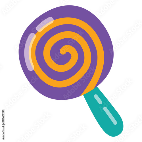 Swirl Lollipop Halloween icon design