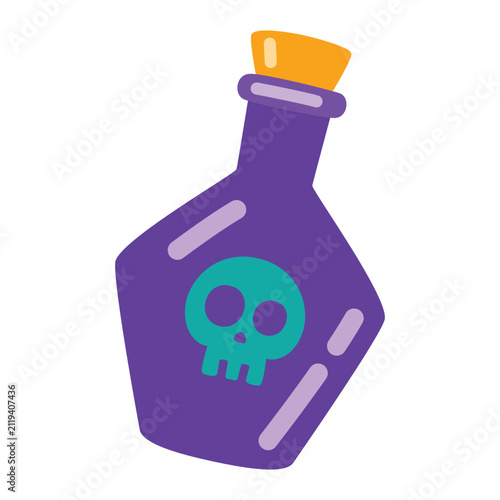 Poison Bottle Halloween icon design