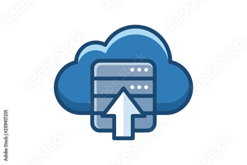Cloud Server Upload Icon
