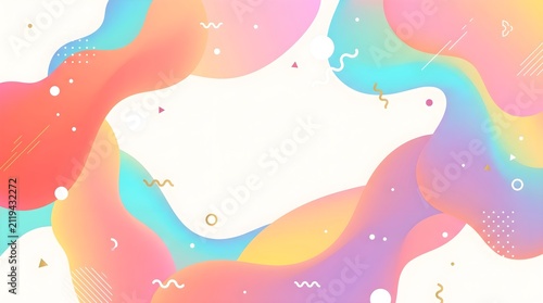 Pastel Abstract Frame for International Youth Day