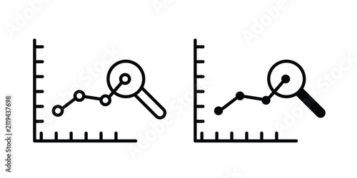 Konstfotografi Market prediction icon outline art collection
