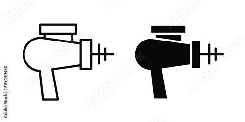 Fotografie Laser gun icon for marketing designs
