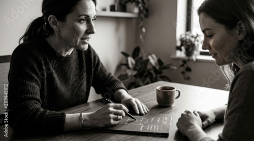 Professional Women Collaborating Over Business Strategy Discussion