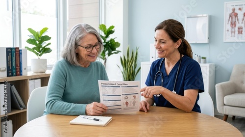 Personalized Healthcare Consultation In A Bright And Modern Clinic
