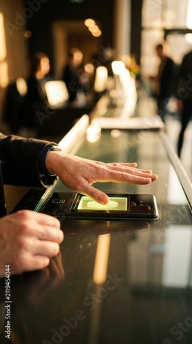 Modern Hand Scanning Security Access Control System Authentication Technology