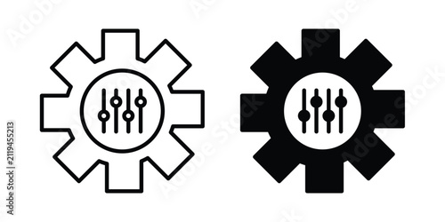 Mass customization icon for creative projects