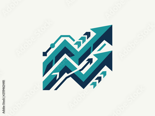 Dynamic Arrows Showcasing Exponential Corporate Growth And Progress