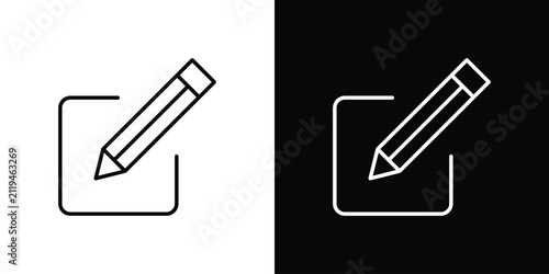 Edit document icon vector graphic kit