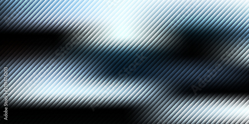 A Abstract vertical ribbed glass background in blue and cyan hues with smooth light reflections for website hero header or modern tech startup.