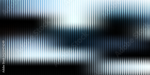 A Abstract vertical ribbed glass background in blue and cyan hues with smooth light reflections for website hero header or modern tech startup.