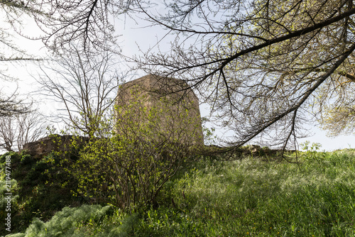 Architectural Sights of The Tower of Federico II (Torre Ottagonale di Federico II) in Enna, Sicily, Italy. (Part II)