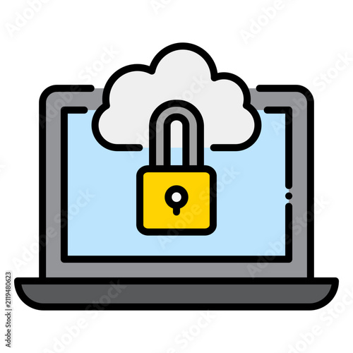 Secure Cloud Storage Icon