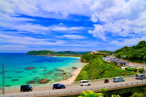 角島大橋、山口県下関市