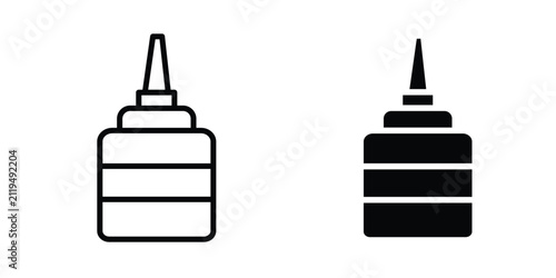 Glue bottle icon simple artwork group