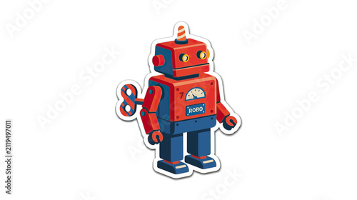 Konstfotografi Retro Wind-Up Robot Toy