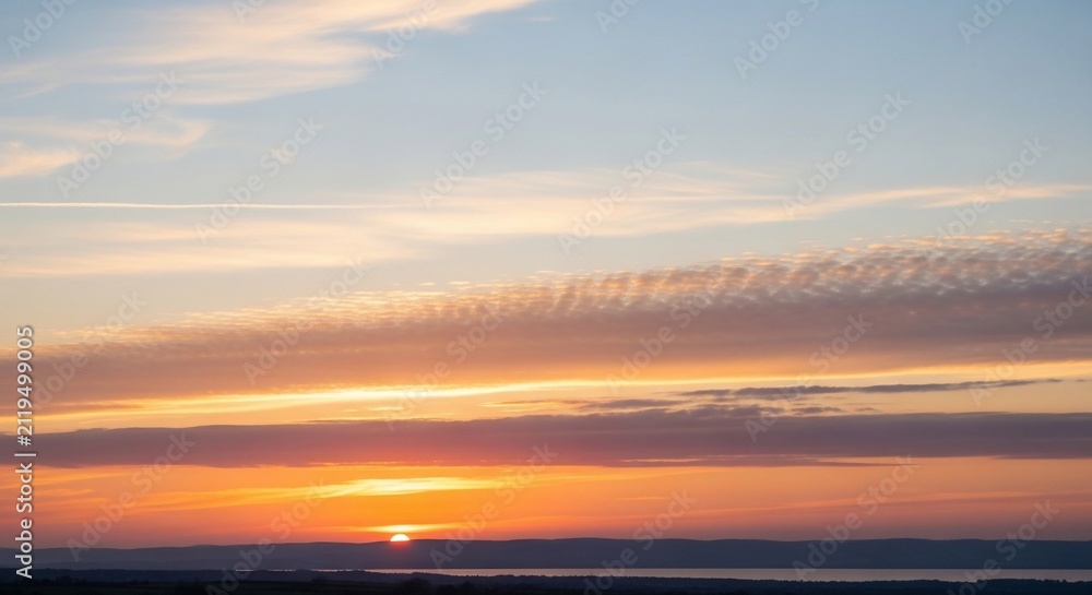 Fototapeta premium Sunset sky horizon