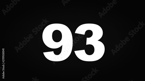 Digital Number Counter Increasing to one hundred
