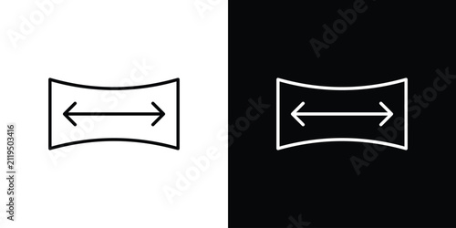Canvastavla Stretchable fabric icon thin line symbol series. EPS10