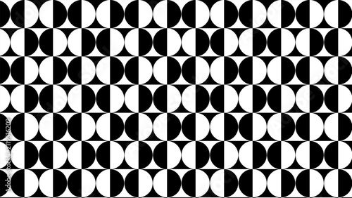 Abstract black and white geometric vector design stock illustration