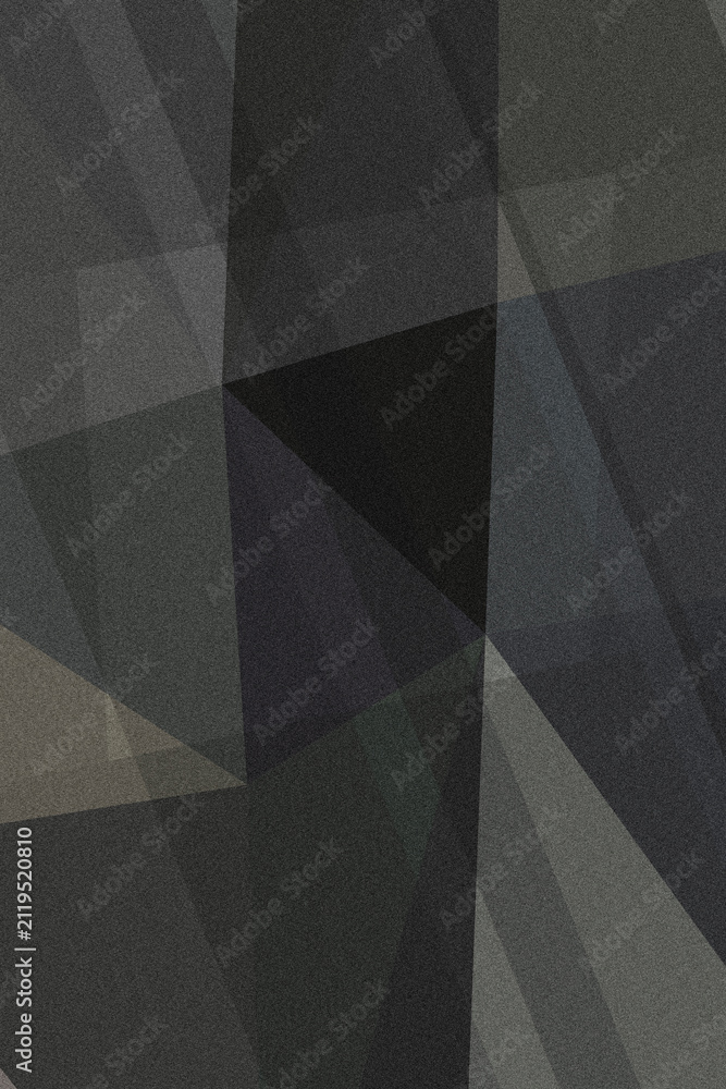 Obraz premium Dark gray and charcoal geometric facets overlap with curved shadowed forms, creating a moody, contemporary abstract background for ads and presentation slides.