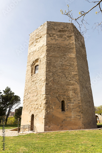 Architectural Sights of The Tower of Federico II (Torre Ottagonale di Federico II) in Enna, Sicily, Italy. (Part II)