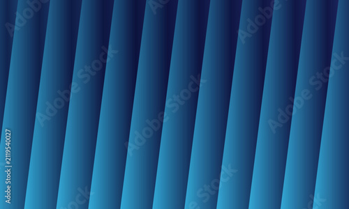 Abstract blue geometric background with diagonal pleated lines, modern corporate gradient texture vector, elegant dark navy silk curtain pattern