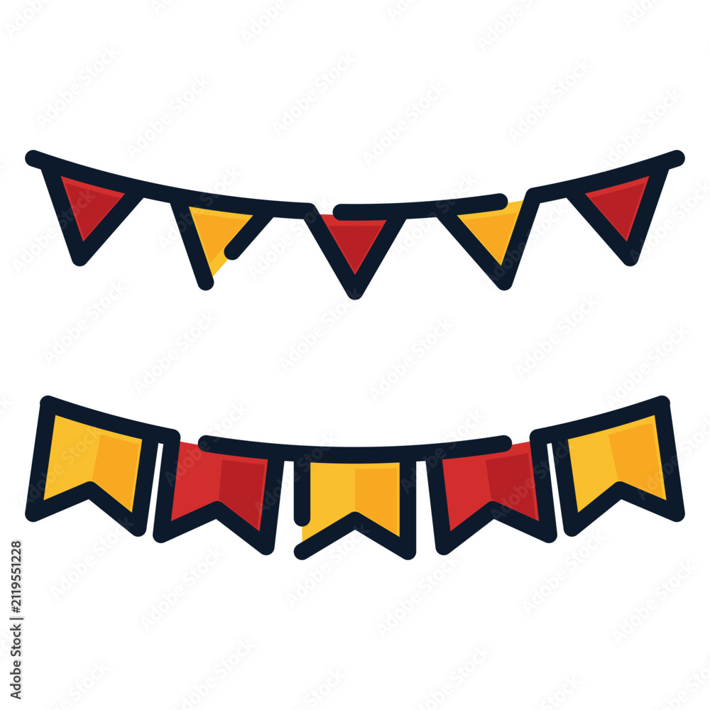 Fototapeta premium Party Banner Icon Illustration
