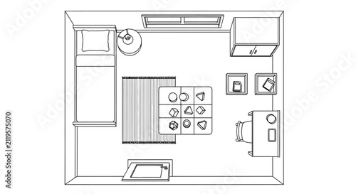 Modern Laboratory Fume Hood Workstation Illustration Diagram.