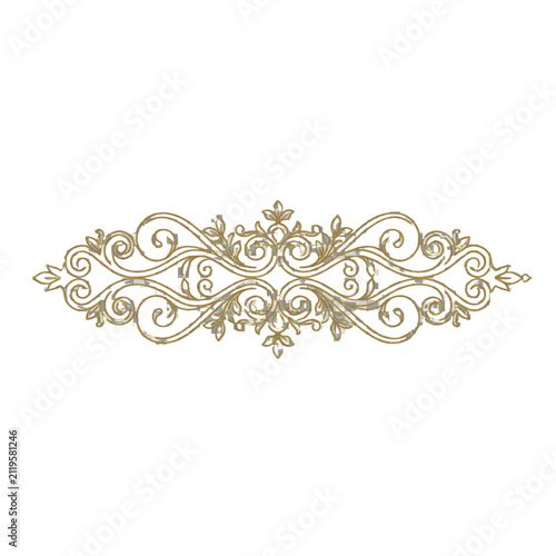 Luxury Ornamental Decorative Divider Flat Vector