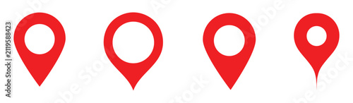 Fotografie Map Location Pin Icon for Navigation, Destination, GPS, and Geographic Tracking