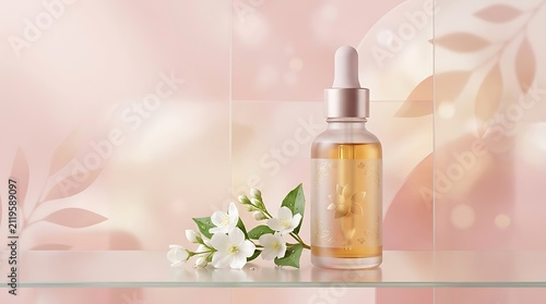 Jasmine Facial Serum Bottle