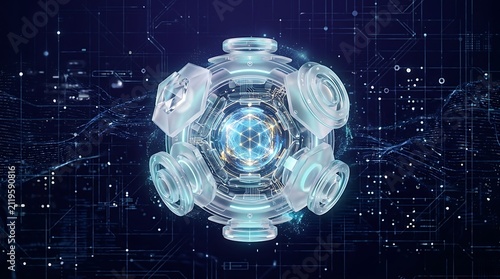 Futuristic Tech Data Sphere