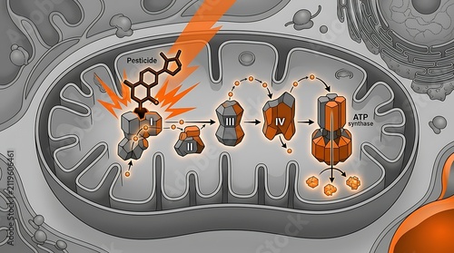 Pesticide inhibiting the mitochondrial electron transport chain