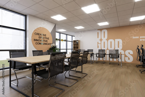 Modern Office Workspace Interior | 3D Visualization & Design
