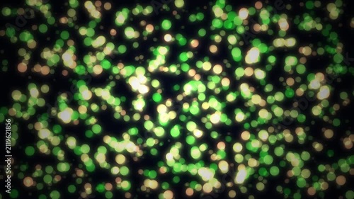 Abstract luxury glitter in green seamless motion