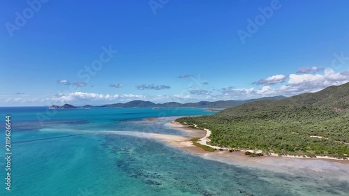 Spectacular cinematic aerial footage of Cape Gloucester Queensland Australia