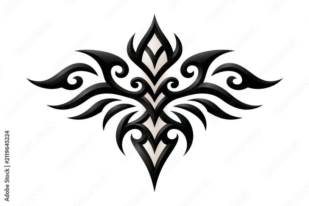 Fototapeta premium Stylized tribal design creating abstract ornament pattern