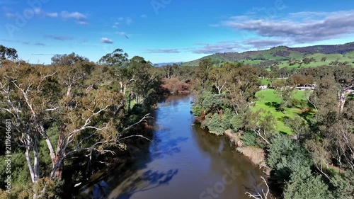 Cinematic aerial footage of Molesworth Victoria Australia