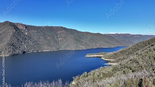 Spectacular aerial footage of Talbingo Dam NSW Australia