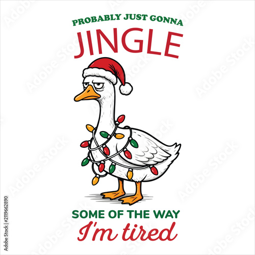 PrintFunny Sarcastic Christmas Goose SVG